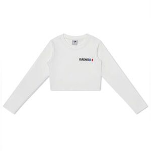 Varenne long sleeve crop top